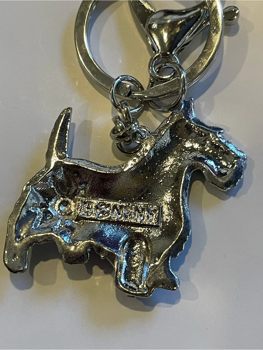 Enamel Metal Scottish Terrier Dog Keychain / Key Ring #0247